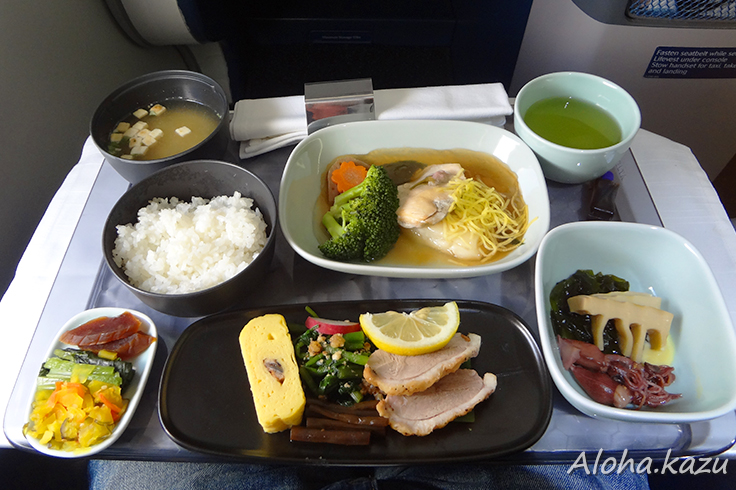 ビジネスクラス機内食